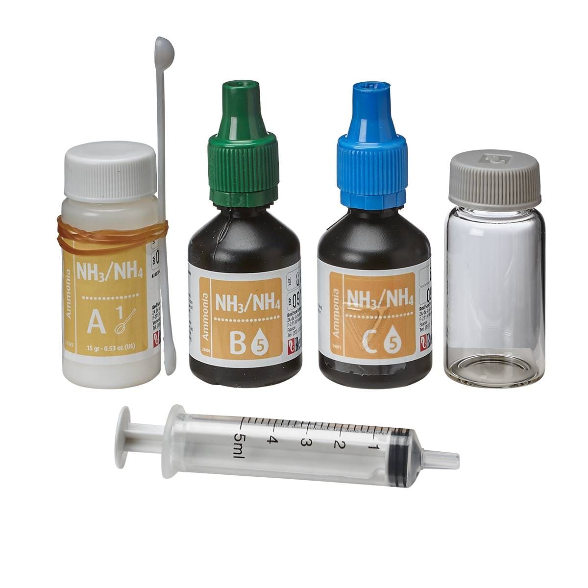 Red Sea Ammonia Test Kit - Accurate Aquarium Water Testing for Fish Tanks & Reef Tanks | Monitor Ammonia Levels for Healthy Fish & Coral | Freshwater & Saltwater Use