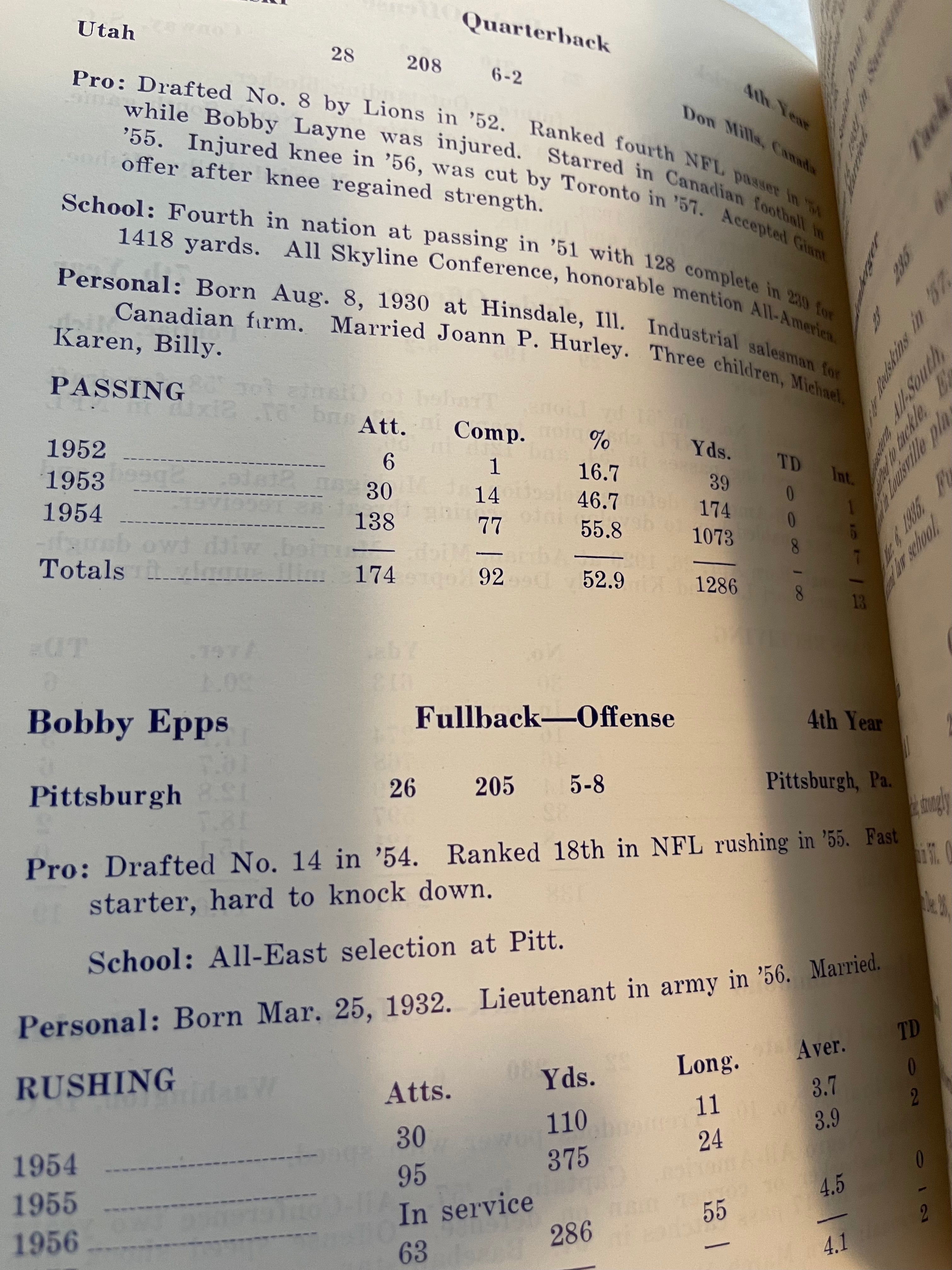 1958 New York Giants Football Media Press Guide - Rare Vintage NFL Collectible for Fans, Memorabilia Enthusiasts & Sports Historians - Perfect for Display, Gifts & Sports Collections