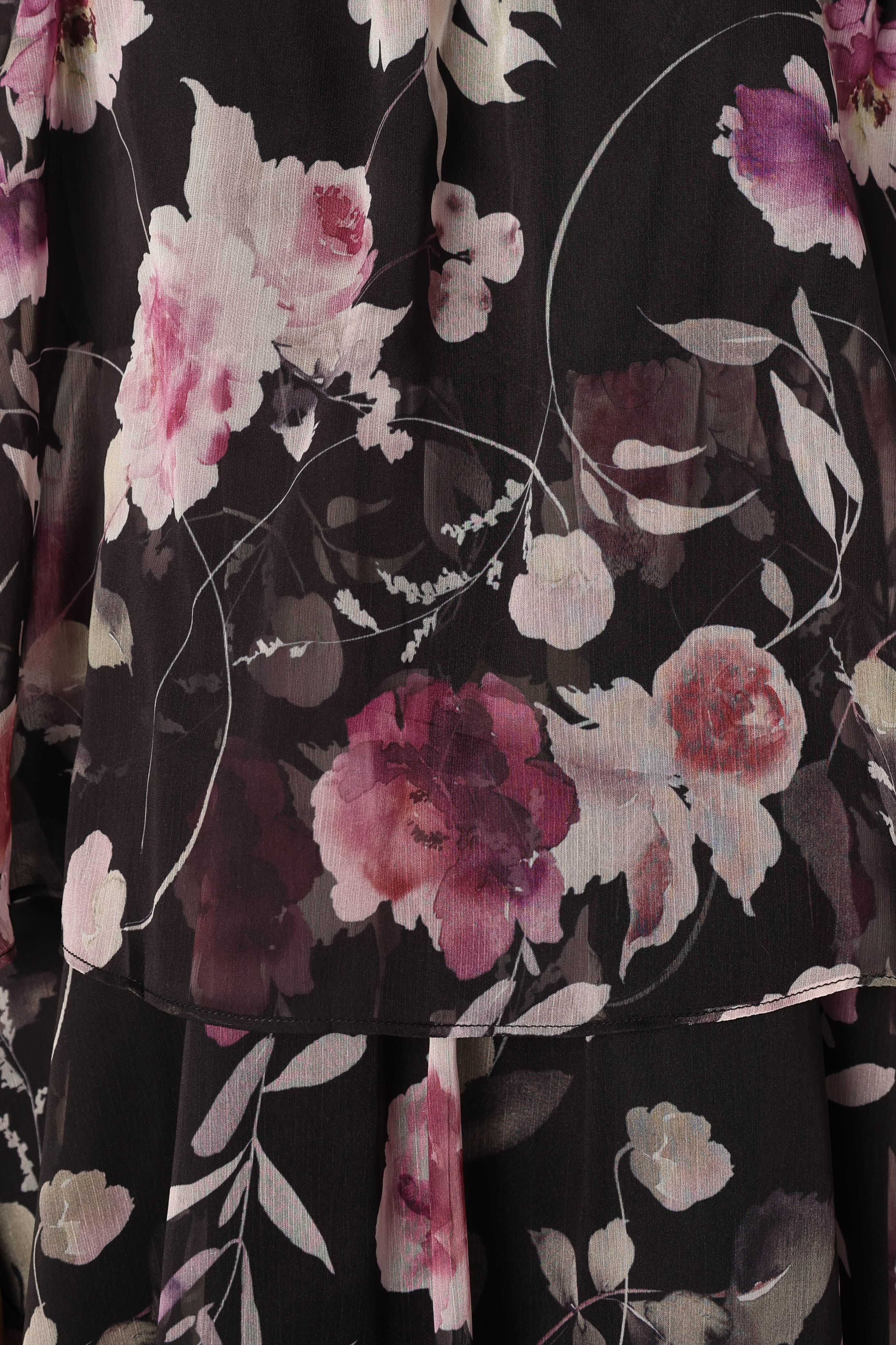 Bloom Strapless Maxi Dress - Black Floral Print Summer Beach Dress for Women | Perfect for Vacations, Weddings & Date Nights