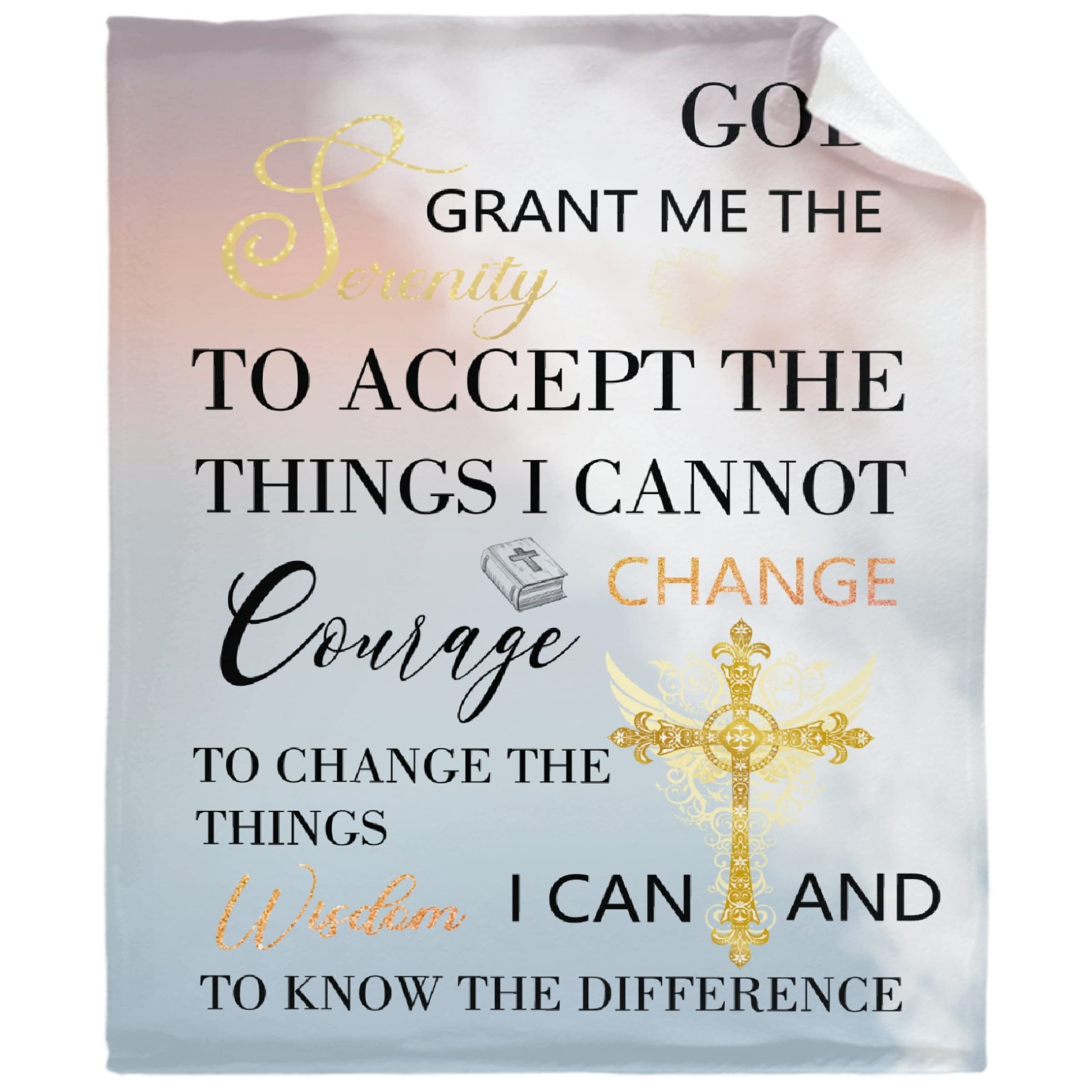 Gopaka Christian Gifts for Women & Men - Inspirational Scripture Prayer Blanket 90