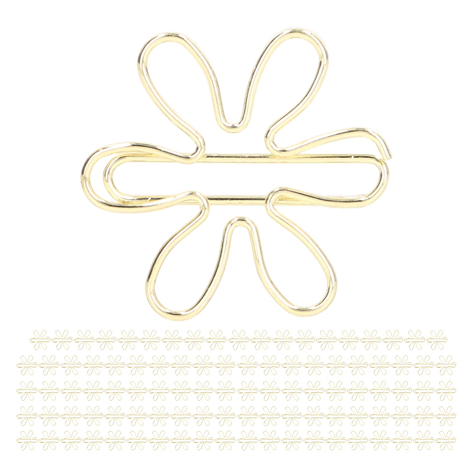 100Pcs Gold-Plated Cute Funny Paper Clips for Planner, Office & Home Organization - Elegant Electroplating Process with Storage Box - Perfect for School Supplies, Scrapbooking & Gift Wrapping