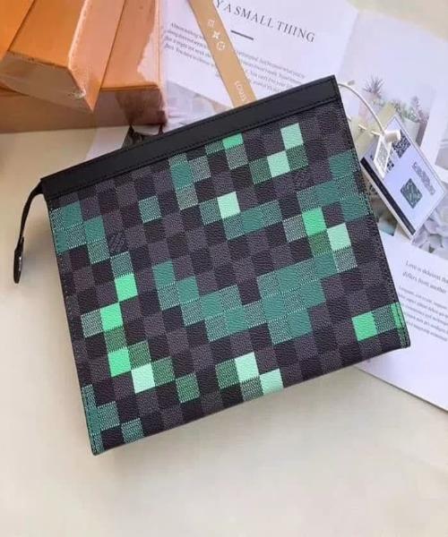 Louis Vuitton Pochette Voyage MM Monogram Green Crossbody Bag - Perfect for Travel, Work & Everyday Use