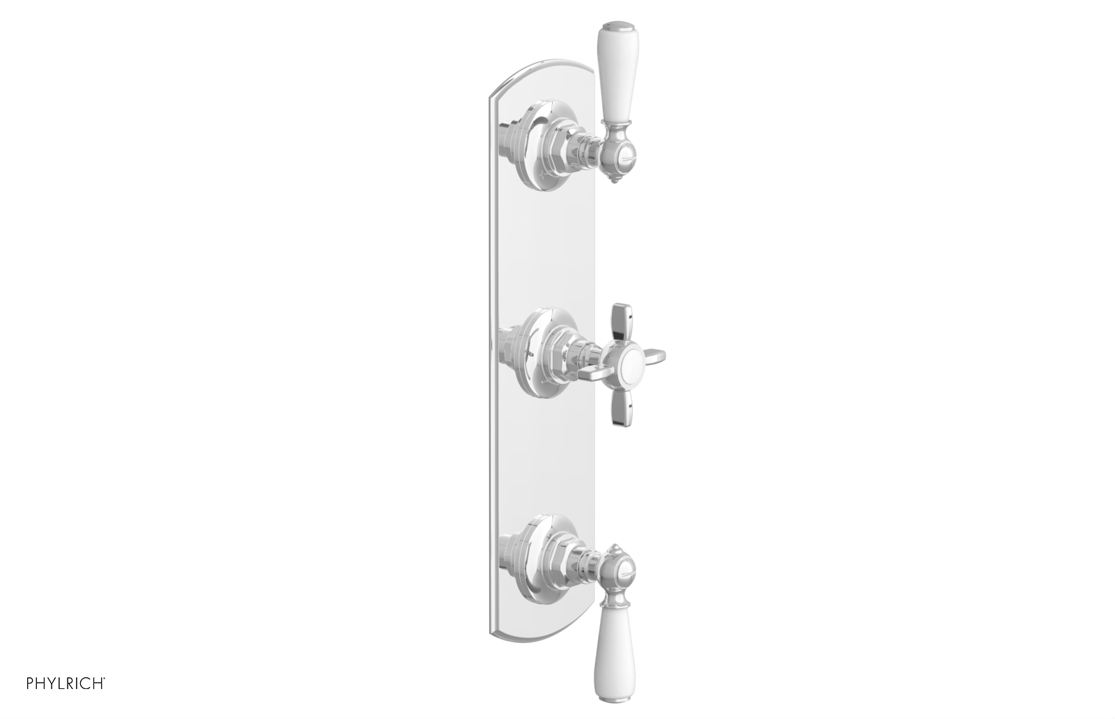 Jamestown Thermostatic Shower Valve with Dual Volume Control - White Accents (Model 4-740) | Perfect for Modern Bathroom Renovations & Spa-Like Shower Experiences