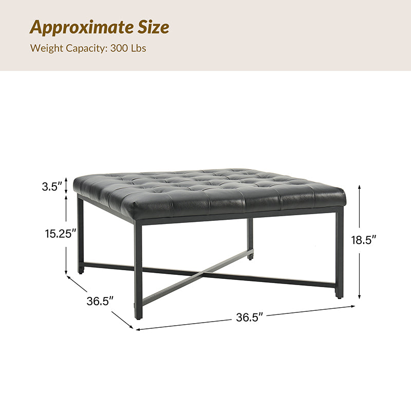 Modern Industrial Waterproof Coffee Table - Durable & Stylish for Living Room, Office, or Outdoor Use