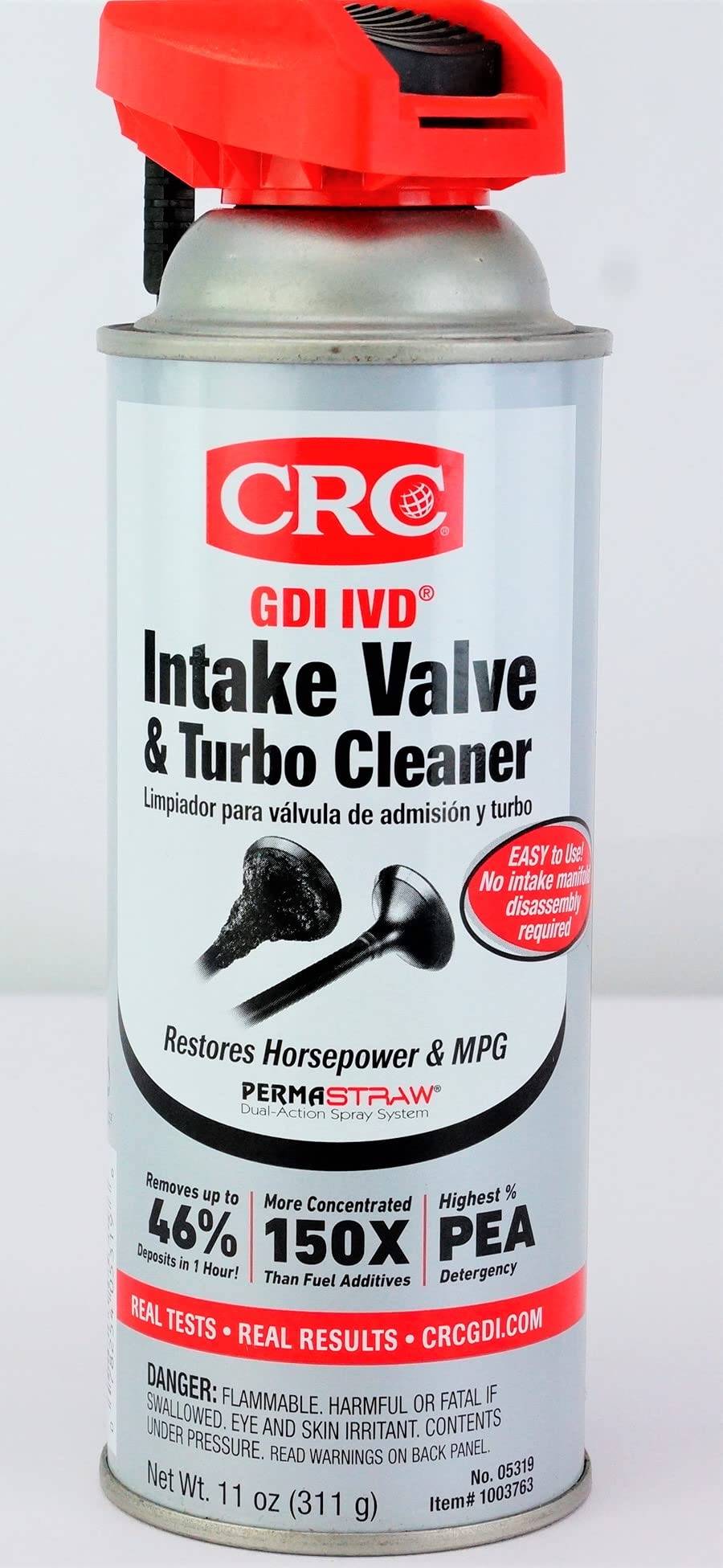 CRC 05319-12PK Intake Valve Cleaner (12 Pack, 11 Oz Each) - Professional Engine Carbon Remover for Cars, Trucks & Motorcycles - Restores Performance & Fuel Efficiency