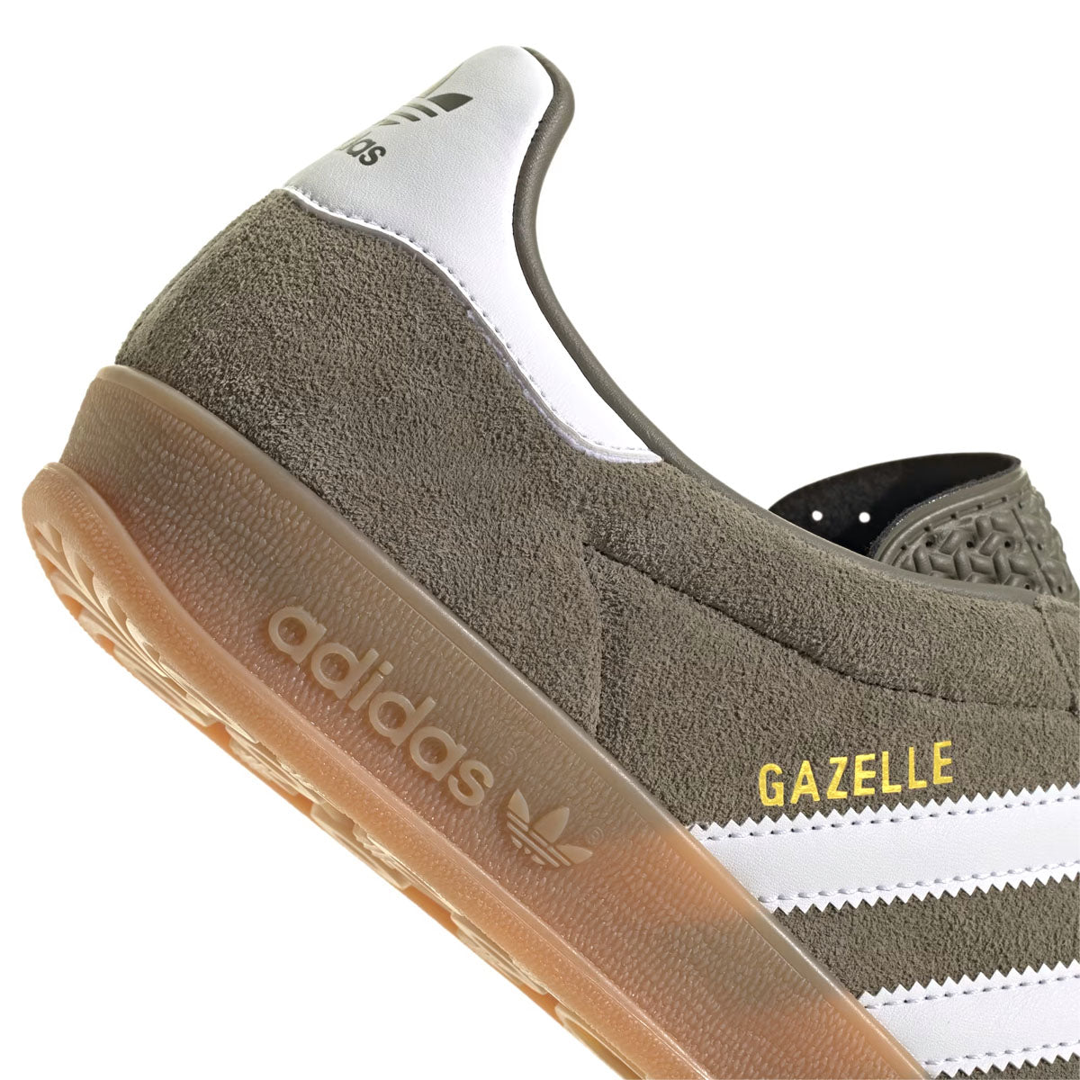 Gazelle Indoor Running Shoes 'Olive Strata White' - Lightweight Women's Training Sneakers for Gym, Yoga & Casual Wear