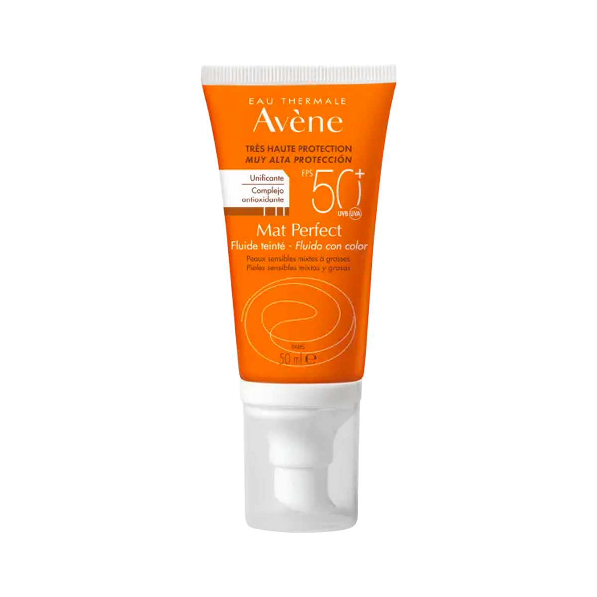 Avene Mat Perfect SPF 50+ Sunscreen for Oily Skin - Oil Control & Shine-Free Protection - Ideal for Daily Use, Outdoor Activities & Beach Trips