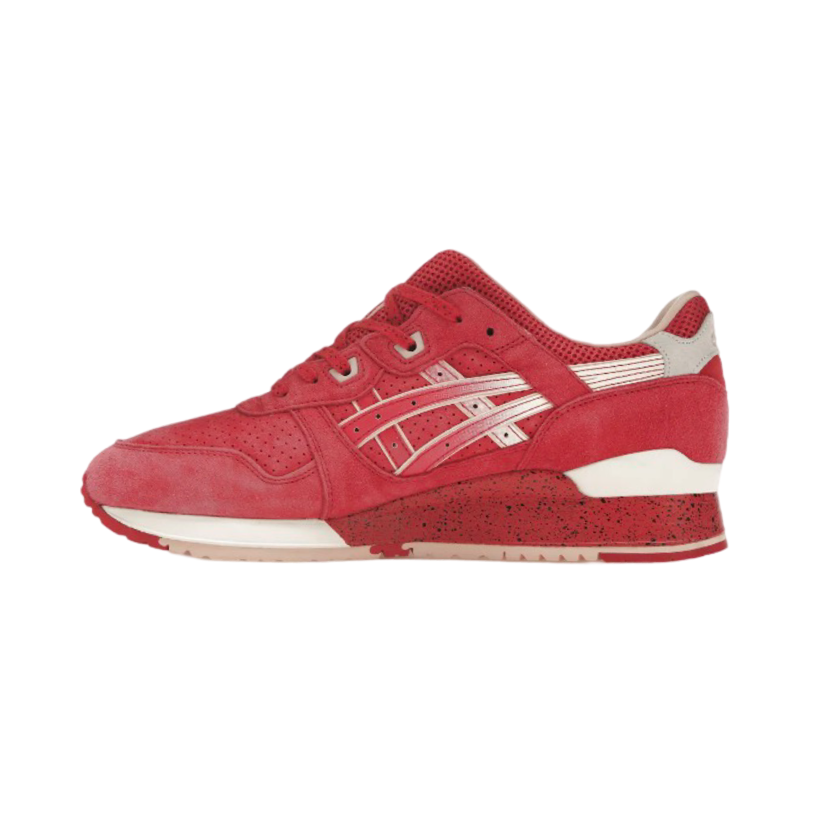 ASICS Gel Lyte III Running Shoes - Retro Sneakers for Men & Women - Comfortable Lightweight Athletic Shoes with GEL Cushioning - Perfect for Jogging, Gym Workouts & Casual Wear (Strawberry & Cream Color)