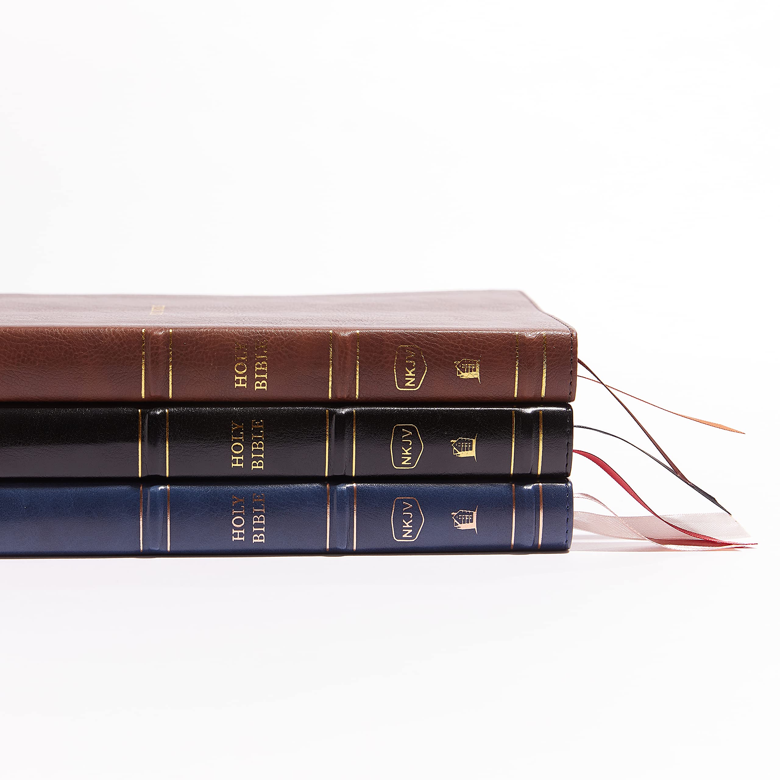 NKJV Thinline Bible - Leathersoft Black Cover with Thumb Index & Red Letter Comfort Print | Holy Bible New King James Version | Perfect for Daily Devotion, Church Services & Bible Study