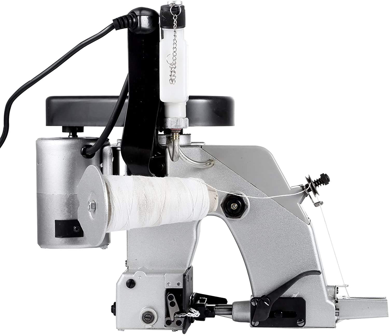 VEVOR 110V Portable Electric Bag Closer Sewing Machine - 90W Automatic Oiling Stitcher for Woven Bags, Snakeskin Sacks & Packing - Compact 36x37x27cm - Ideal for Packaging, Agriculture & Industrial Use