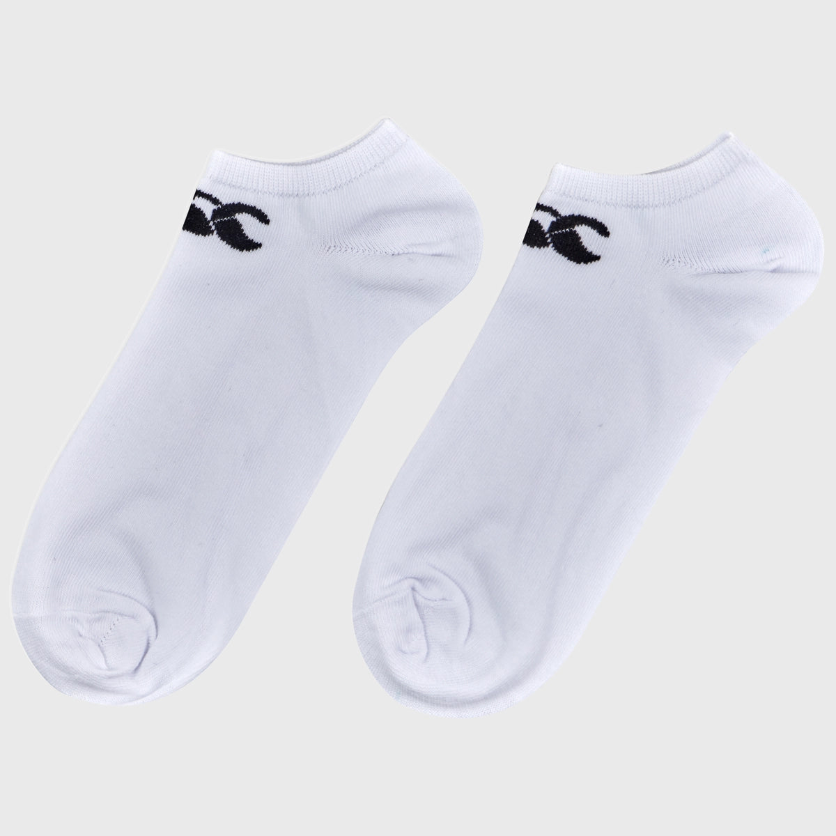 Canterbury Trainer Liner Socks 3 Pack - Moisture Wicking Athletic Socks for Running & Sports (White/Black) - Perfect for Gym, Hiking & Outdoor Activities