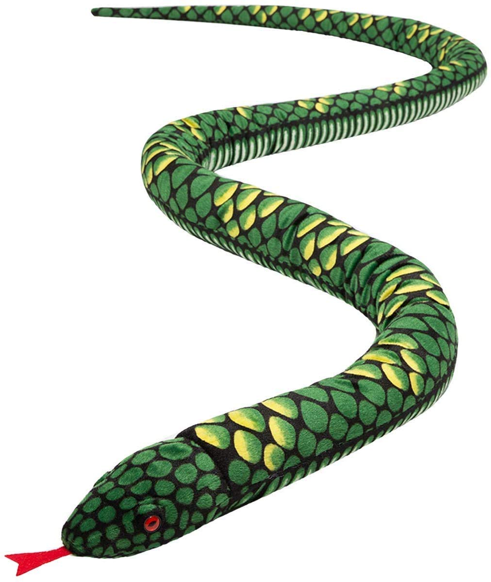 MUOVE 110 Inch Realistic Snake Stuffed Animal - Large Plush Snake Toy for Kids, Boys & Girls | Perfect for Cuddling, Birthday Gifts, Room Decor & Pretend Play