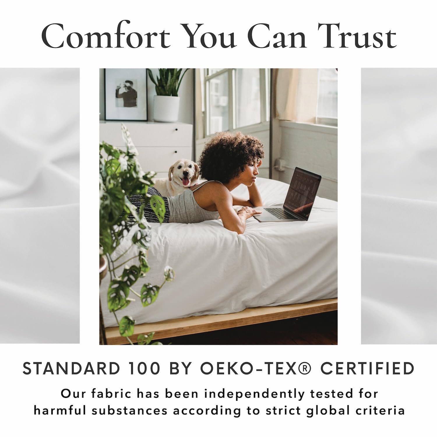 Bamboo Sheets Set - 100% Viscose, Breathable & Cooling for Hot Sleepers - Fits 16