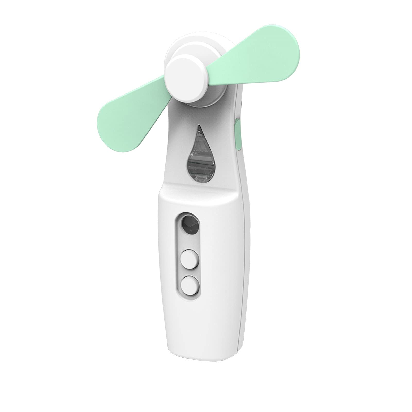 Boddenly 2-in-1 Handheld Moisturizing Fan with Spray - Portable Facial Mister & Cooling Fan for Home, Office, Car, Travel (Green) | Perfect for Dry Skin Relief, Makeup Setting & Outdoor Activities