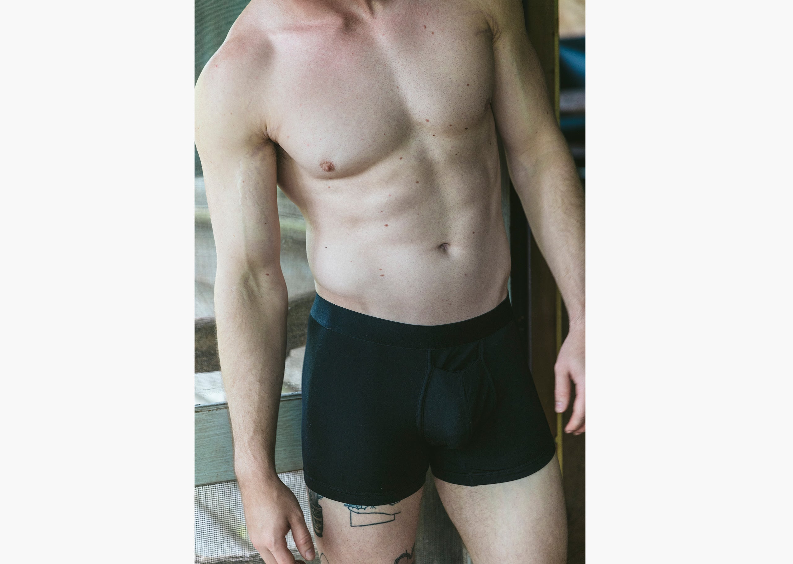 Premium Men's Boxer Briefs - Soft Cotton Stretch Underwear for Comfort & Support - Black - Ideal for Workout, Lounge & Everyday Wear