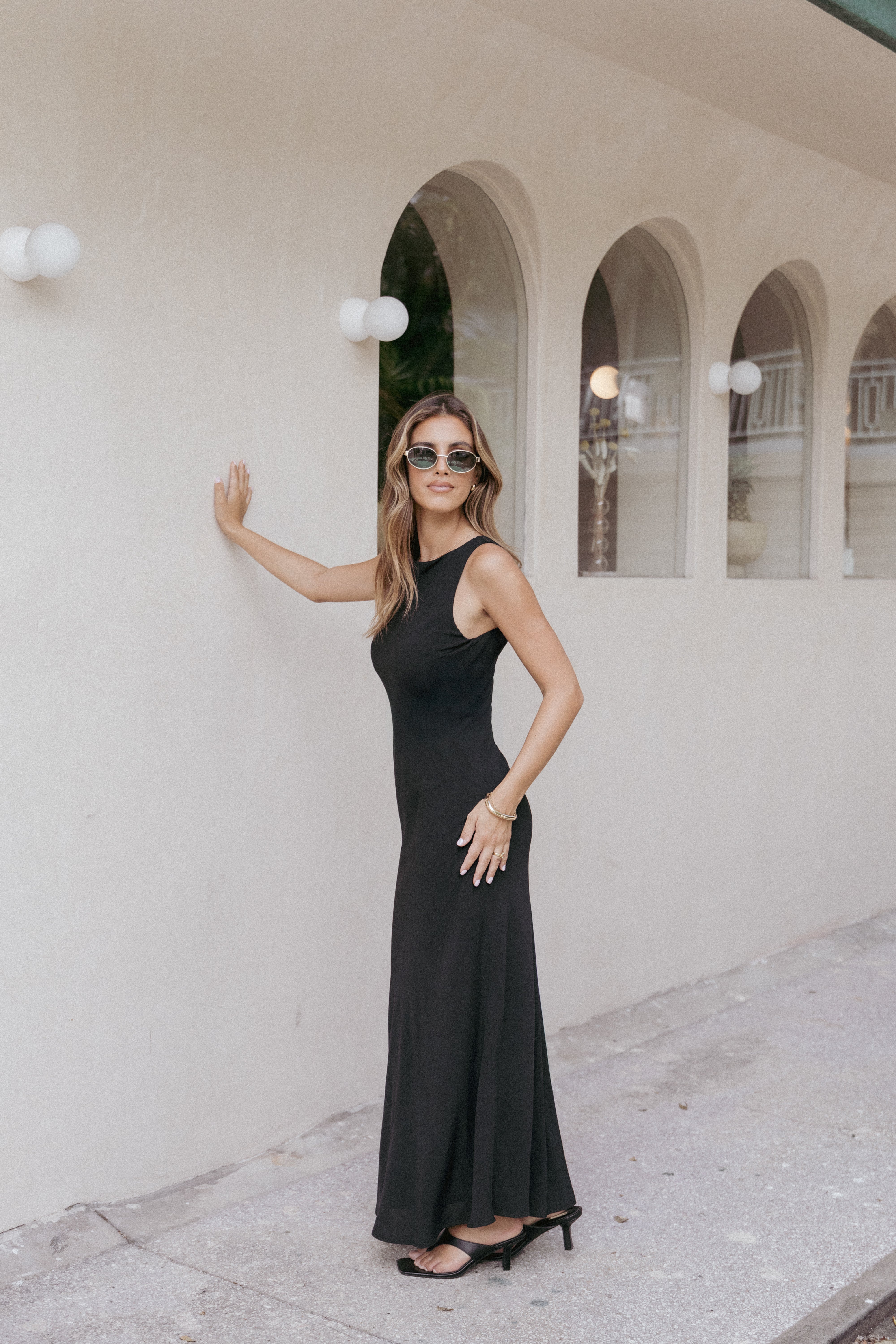 Flavia Maxi Dress - Elegant Black Long Dress for Women | Perfect for Summer, Beach, Parties & Casual Wear