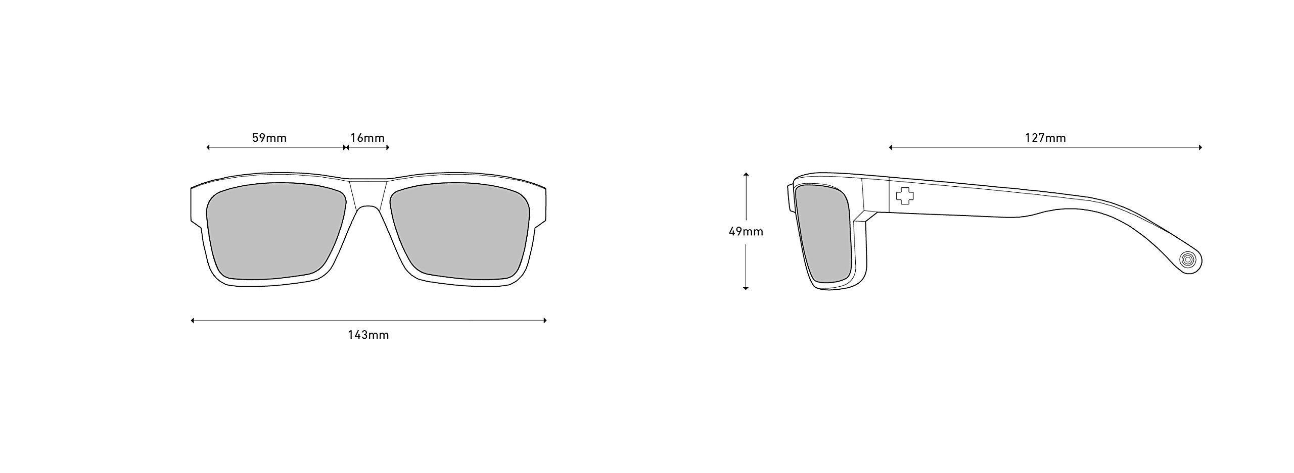 Spy Optic Frazier Wrap Polarized Sunglasses for Men & Women - UV Protection, Lightweight & Comfortable - Perfect for Driving, Cycling, and Outdoor Sports