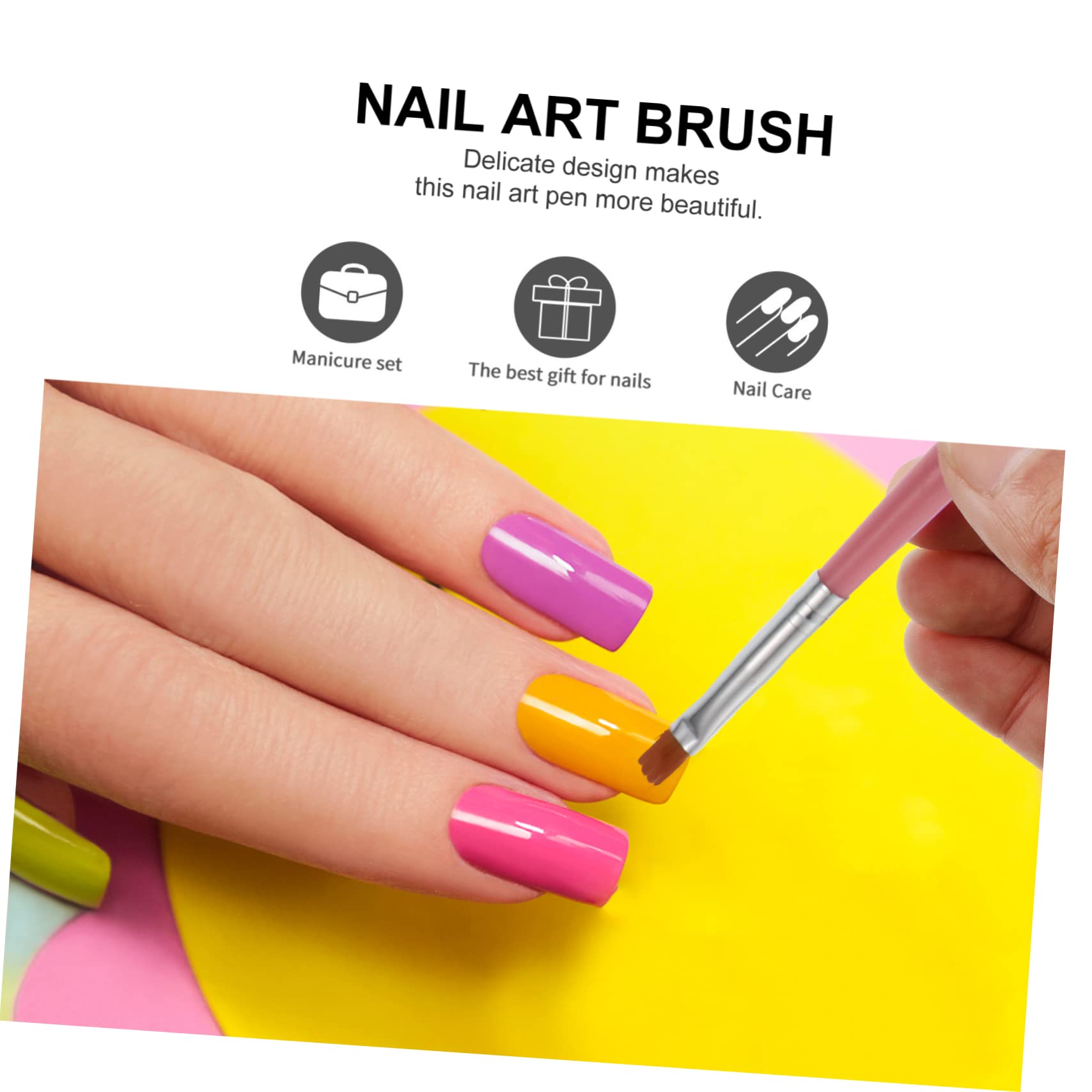 FRCOLOR 15-Piece Nail Art Brush Pen Set - Professional Manicure & Nail Design Kit for Beginners & Experts | Perfect for Salon, Home DIY, and Nail Art Enthusiasts