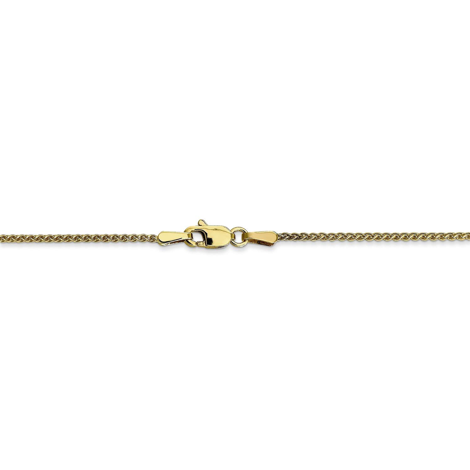 10K Yellow Gold Wheat Spiga Chain Necklace, Bracelet or Anklet - Elegant Jewelry for Women, Gift for Her - Perfect for Weddings, Parties & Everyday Wear