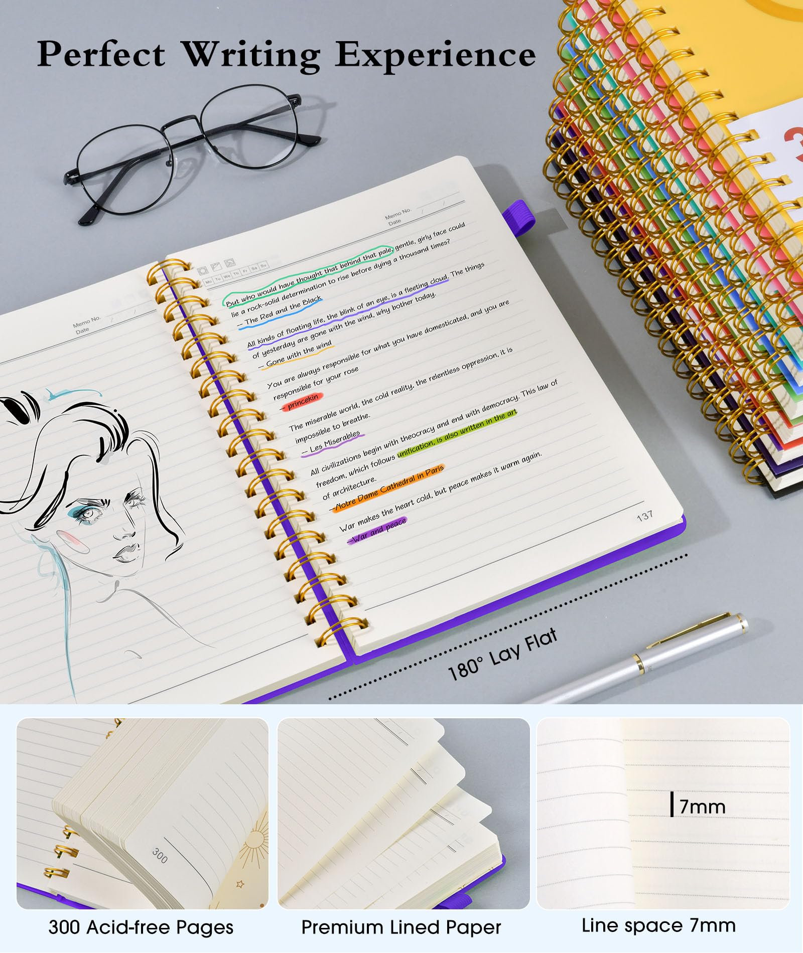 Premium A5 Spiral Notebook - 5.8