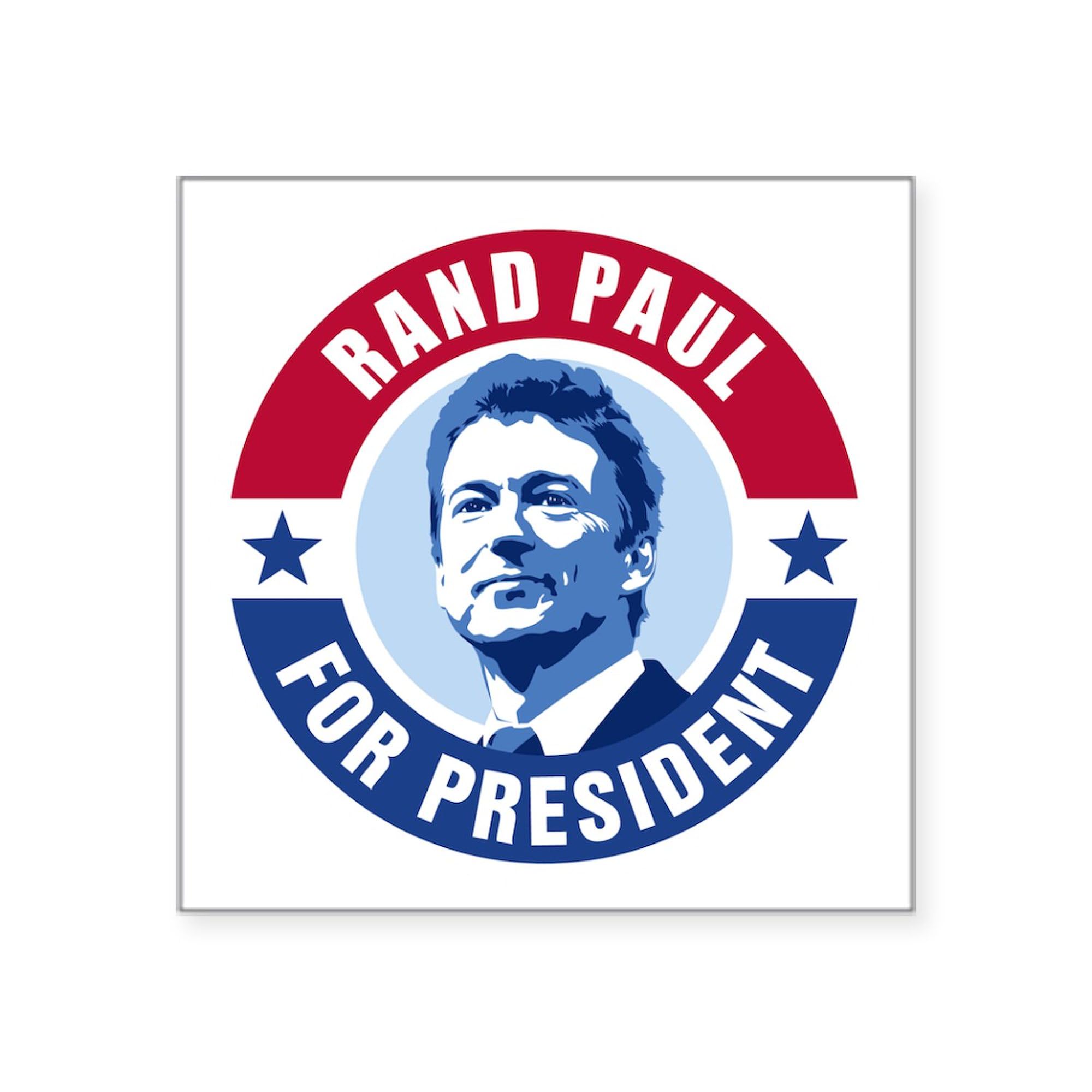 Rand Paul Retro Square Sticker 3