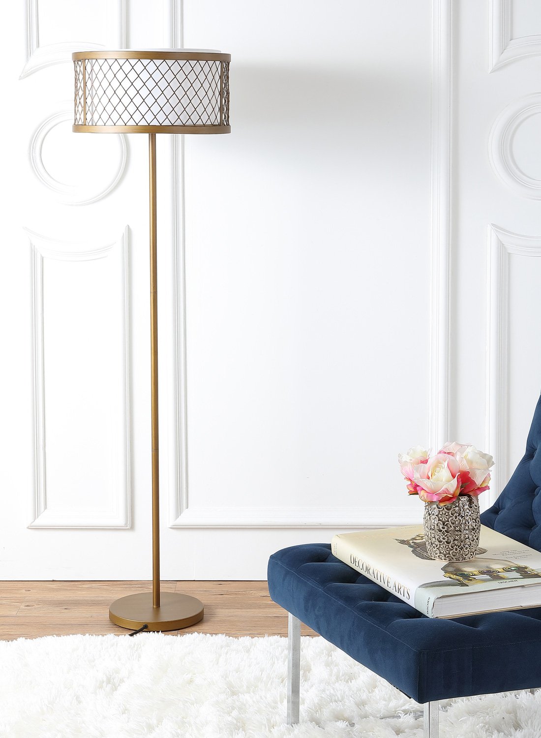 SAFAVIEH Evie Farmhouse Floor Lamp - 58