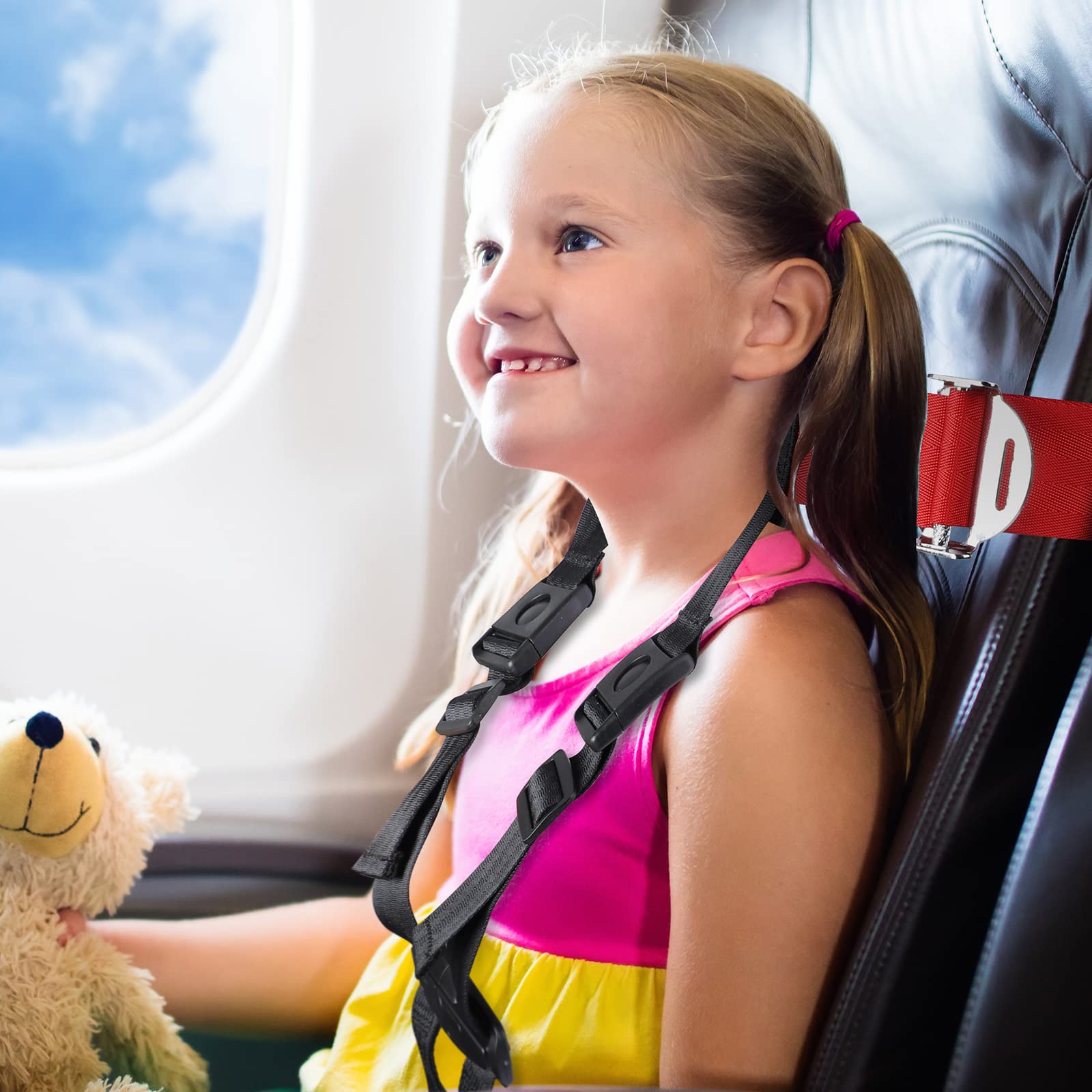 Child Airplane Safety Travel Harness - FAA Approved Baby Flight Restraint System for Toddlers 1-4 Years | Secure In-Flight Seat Belt for Kids | Perfect for Family Vacations & Long Flights