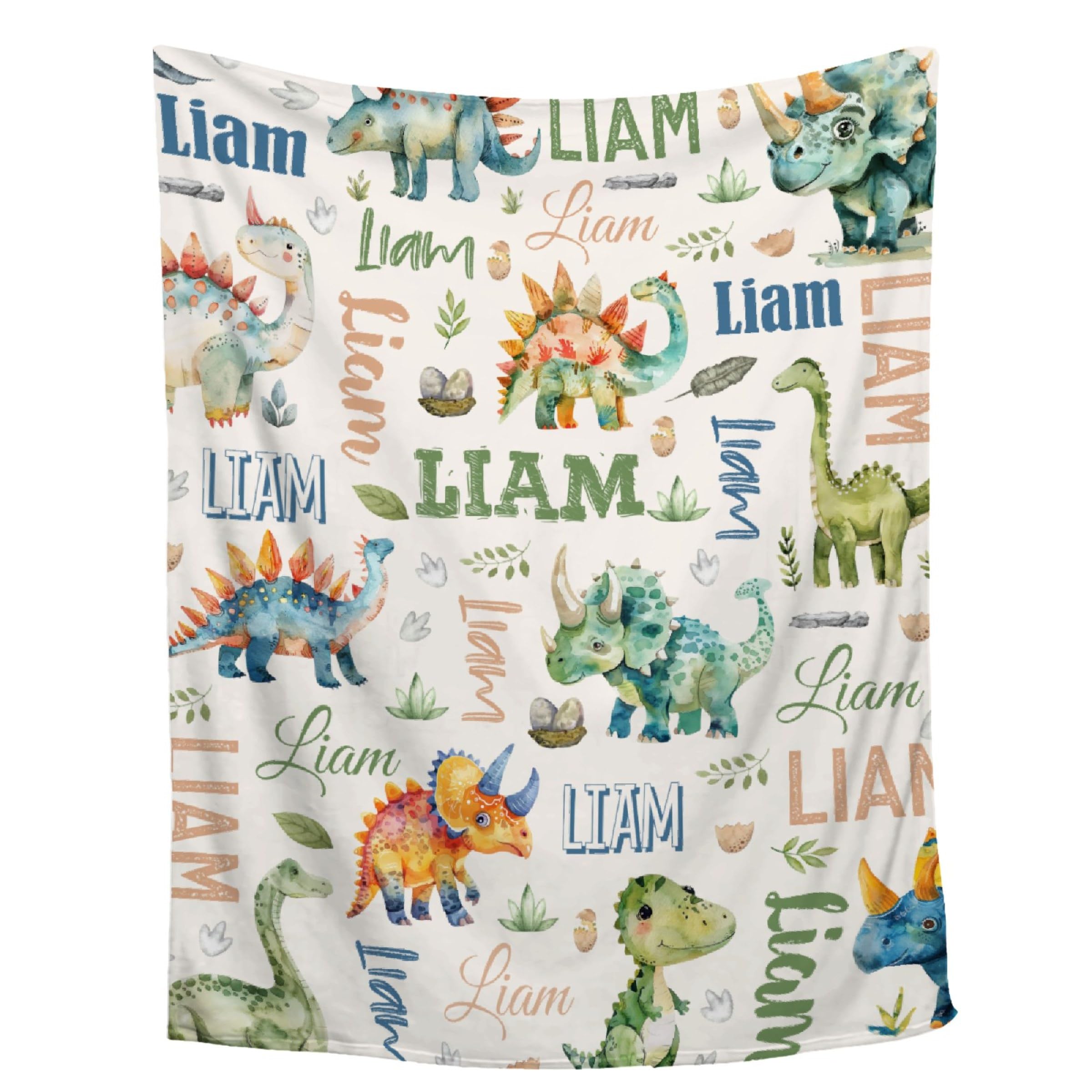 Personalized Baby Blanket with Name - Custom Swaddle Blanket for Newborns, Toddlers & Pets - 30