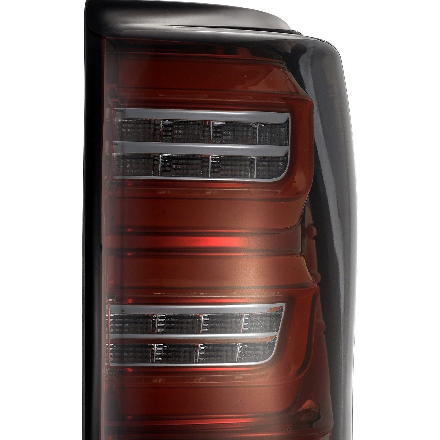 AlphaRex PRO-Series LED Tail Lights (670020) - Red Smoke for 2007-2013 Toyota Tundra - Upgrade Your Truck's Style & Visibility for Night Driving & Off-Road Adventures