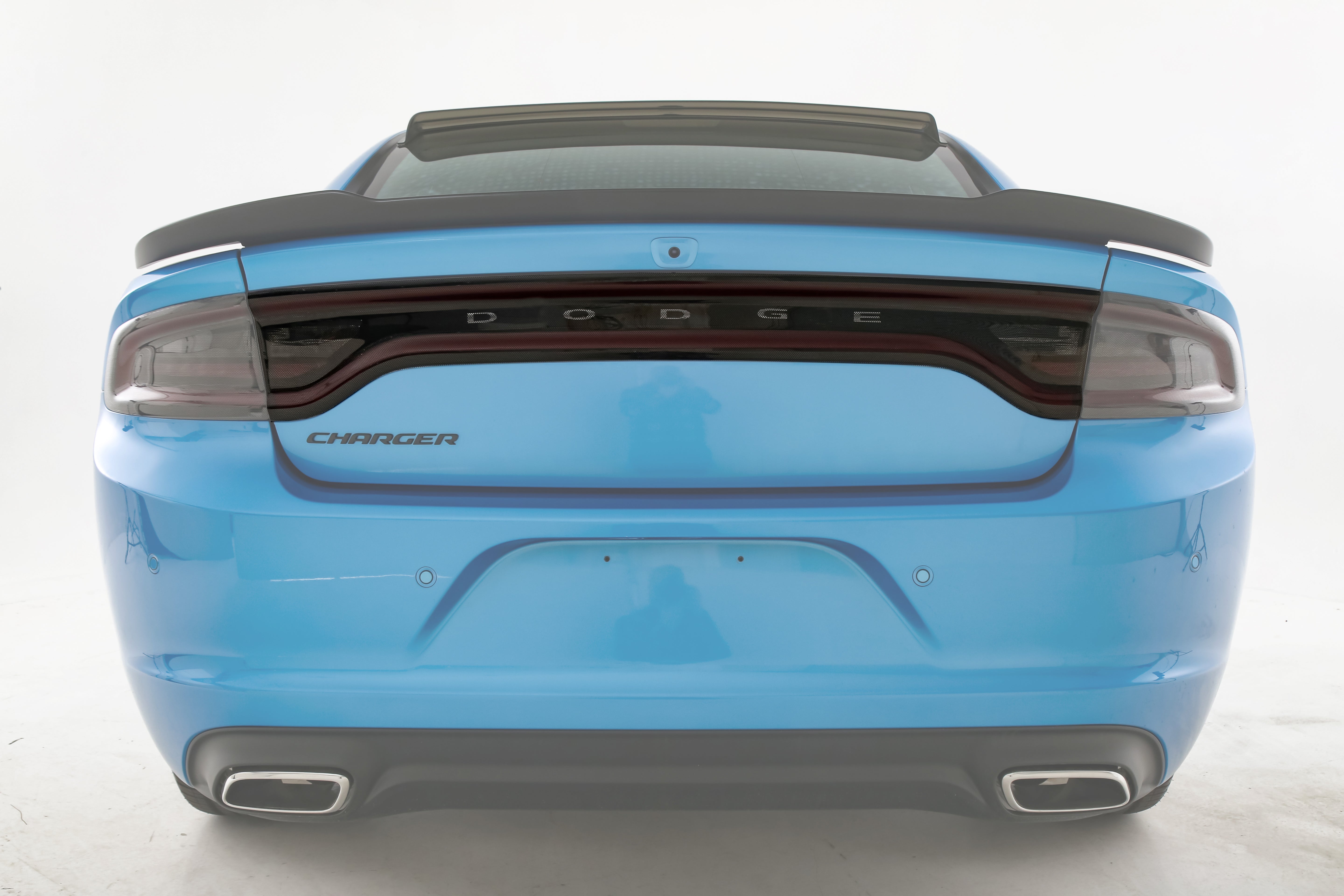1PC Carbon Fiber Look Black Out Panel for 2015-2023 Dodge Charger - Car Window Tint & Sun Protection Accessory