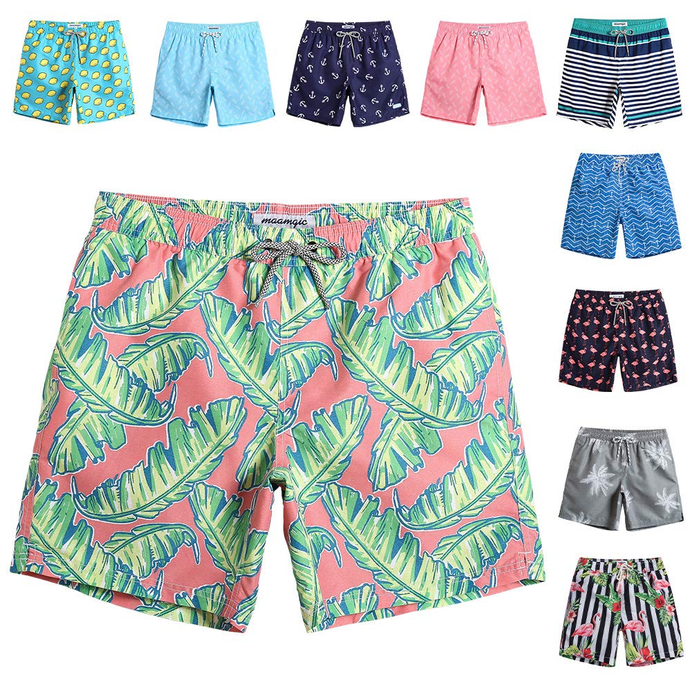Maamgic Men's Slim Fit Swim Shorts - 7 Inch Quick Dry Swim Trunks for Beach, Pool & Water Sports | Comfortable & Stylish Swimwear