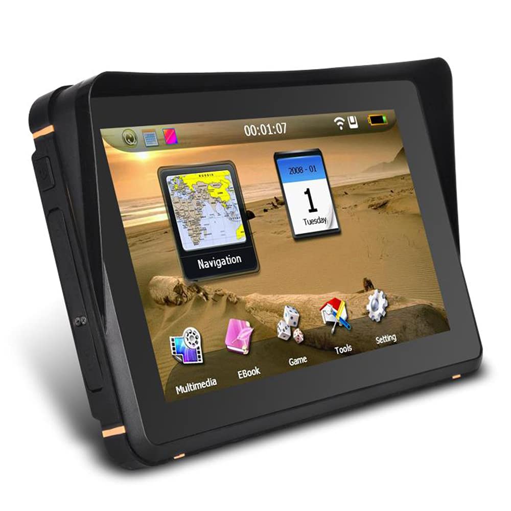 GoolRC 2-in-1 Waterproof GPS Navigation System for Motorcycle & Car - North America Maps, Voice Turn Directions, Mount Kit Included | Perfect for Road Trips, Commuting & Adventure Riding