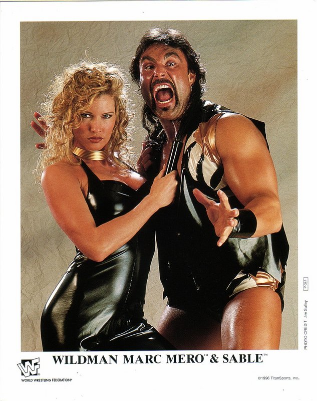 1996 Wildman Marc Mero & Sable Debut Promo Wrestling Card P341b - Rare Color Collectible for WWE Fans & Memorabilia Enthusiasts - Perfect for Display, Trading, and Wrestling Memorabilia Collections