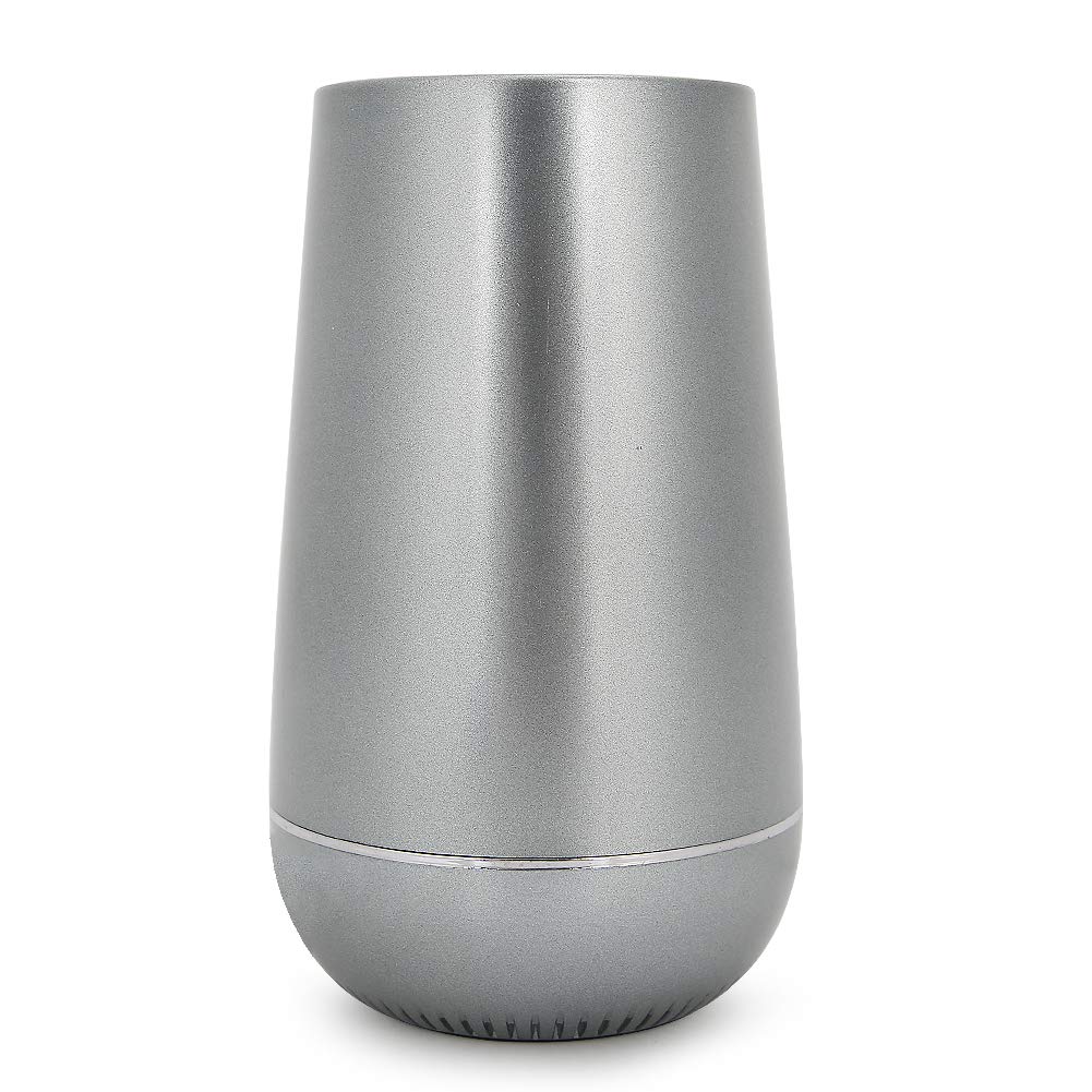 Ciciglow Bluetooth Speaker - Mini Portable Wireless Speaker with 3D Bass Surround Sound, Aluminum Alloy Body, 1200mAh Rechargeable Battery for iPhone, Android, Tablet, MP3 - Perfect for Outdoor, Travel, Home & Party (Grey)