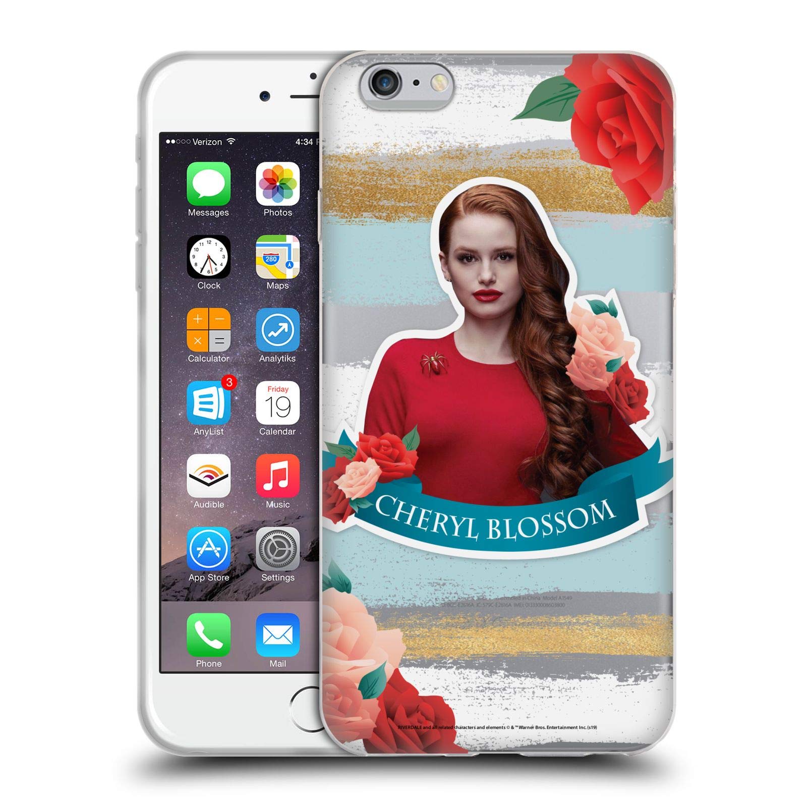 Officially Licensed Riverdale Cheryl Blossom iPhone 6 Plus/6s Plus Soft Gel Case - Trendy Protective Cover for Fans | Perfect for School, Work & Daily Use