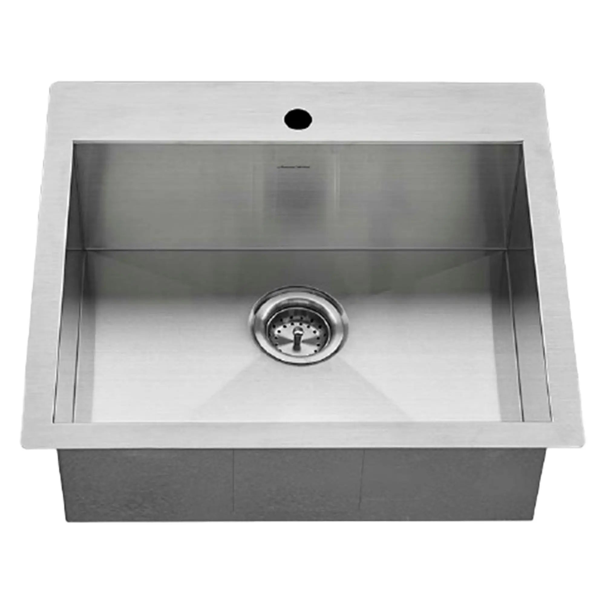 Edgewater® 25 x 22 Inch Stainless Steel Undermount Single Bowl Kitchen Sink with 1 Hole - Perfect for Modern Kitchens, Dishwashing & Food Prep