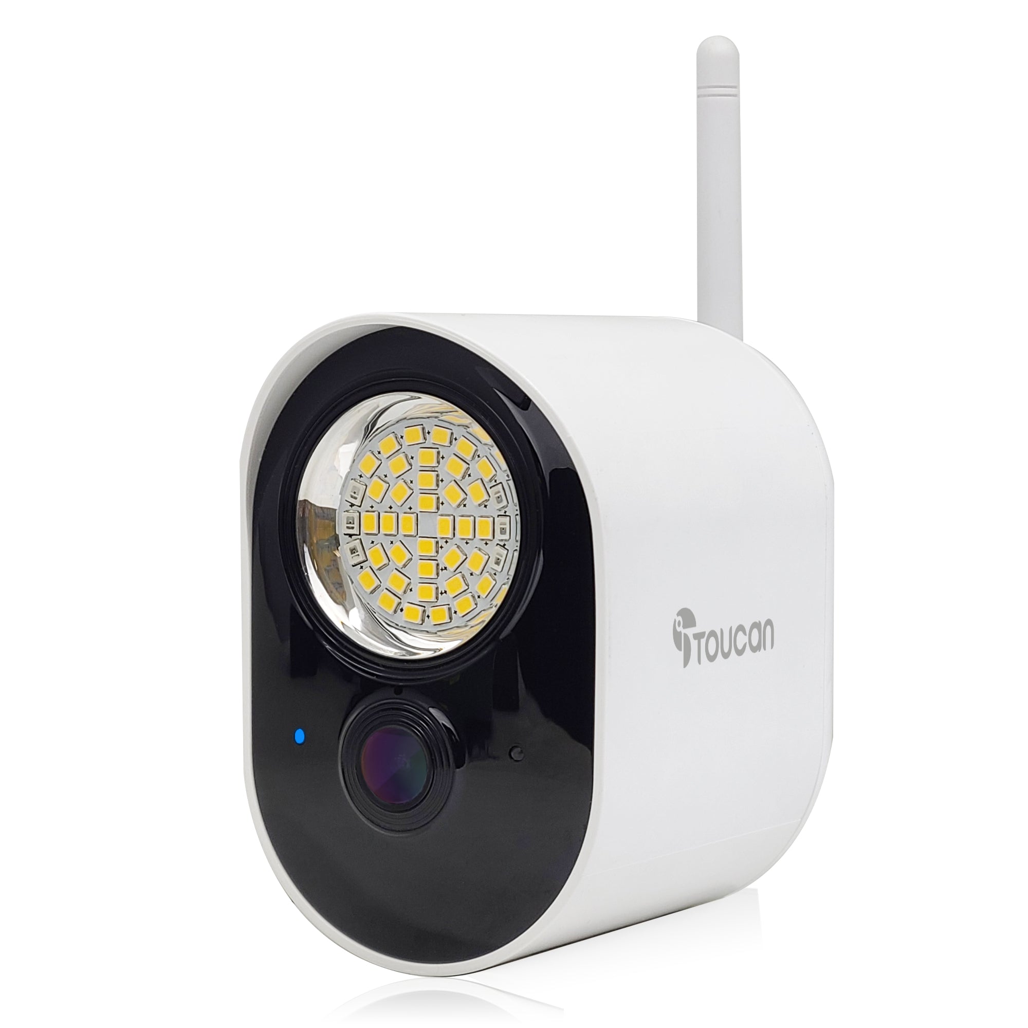 Toucan Security Floodlight Camera - Outdoor Motion-Activated LED Security Light with HD Night Vision & Two-Way Audio - Perfect for Home, Garage, Yard & Driveway Security