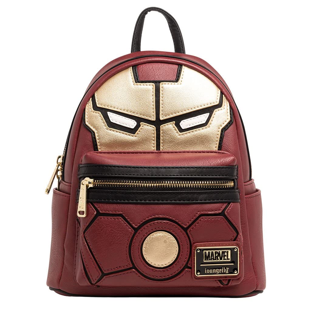 Loungefly Marvel Iron Man Cosplay Mini Backpack - Official Licensed Superhero Design for Collectors & Fans | Perfect for Comic Con, Halloween & Everyday Use