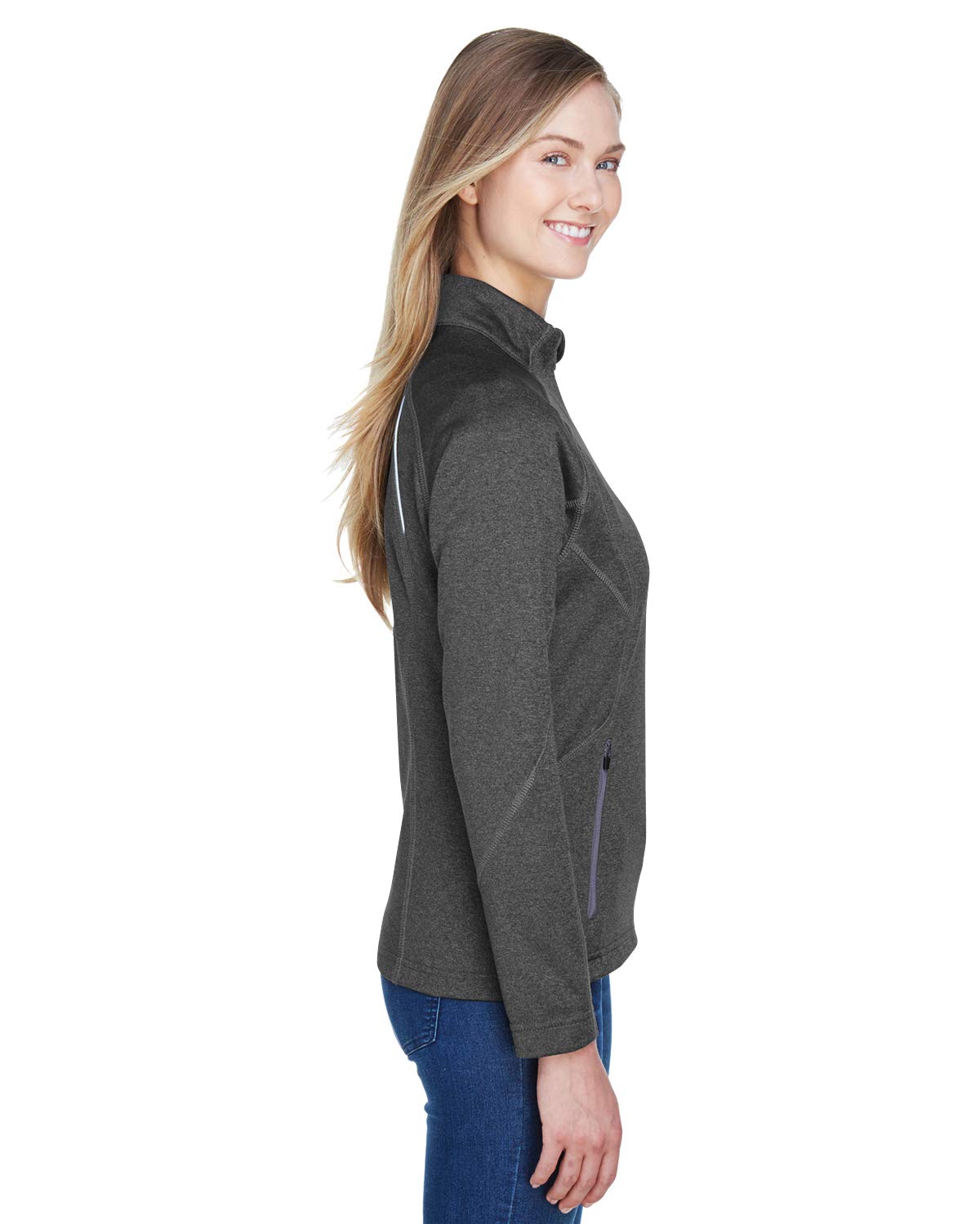 North End Women's Performance Brushed Fleece Jacket - Lightweight Warm Winter Running Hoodie for Outdoor Hiking & Casual Wear