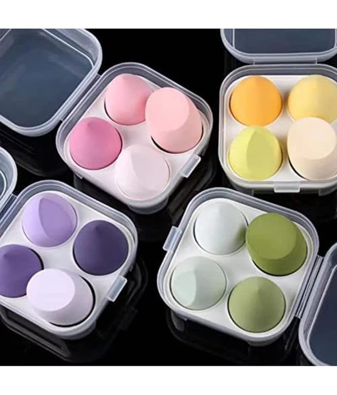 CHRONEX Professional Beauty Blender Sponges for Flawless Makeup Application | Soft Latex-Free Makeup Sponge Puff for Foundation, Concealer & Powder | Ergonomic Design for Perfect Blending | Reusable & Washable Makeup Sponge (3-Pack) | Ideal for Daily Makeup, Contouring & Professional Makeup Artists