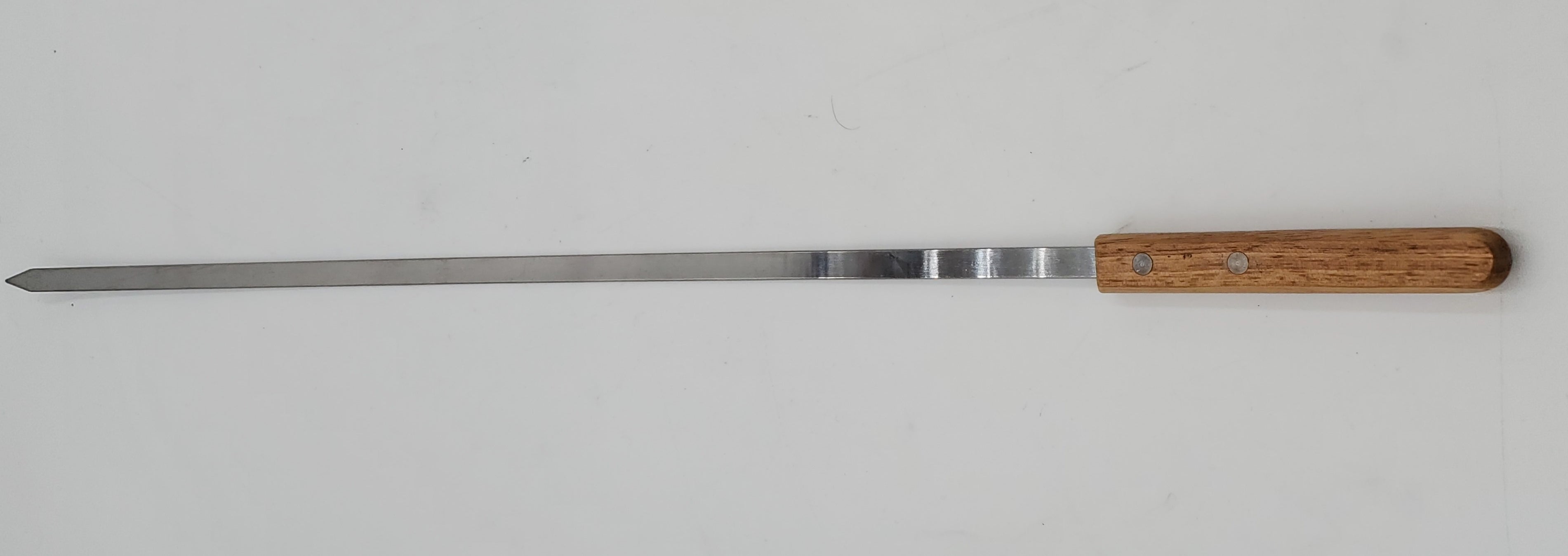 24.5x0.25 Inch Stainless Steel BBQ Skewers for Grilling - Perfect for Kebabs, Shish Kabobs, Meat and Vegetable Grilling at Backyard BBQs, Camping and Outdoor Cooking