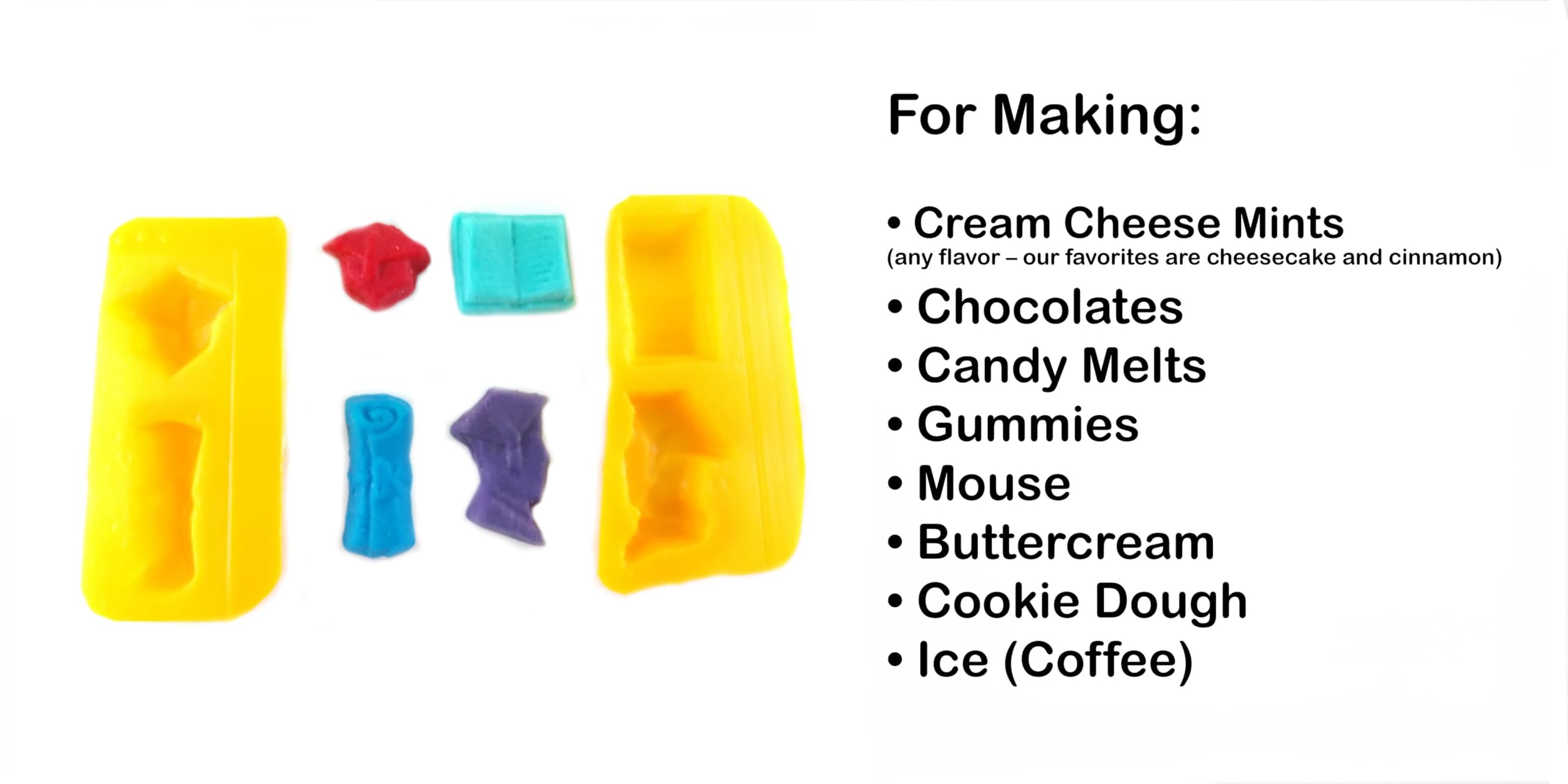 4-Cavity Flexible Silicone Graduation Mold for Cream Cheese Mints, Chocolate, Fondant, Gummy Candy, Soap, Buttercream - Perfect for DIY Treats, Party Favors & Baking Decorations