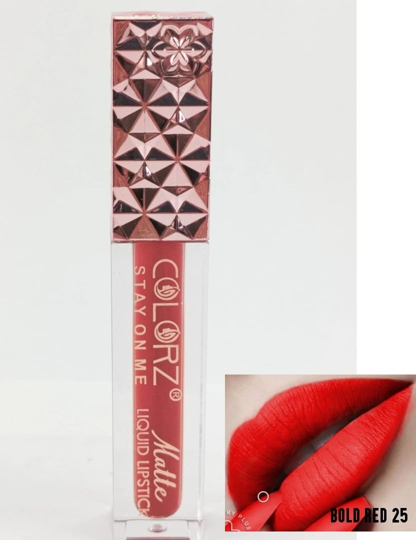 COLORZ Forever Matte Liquid Lipstick - Long Lasting Intense Matte Finish, All Day Wear, Combo of 2 Red Shades | Perfect for Parties, Date Nights & Special Occasions