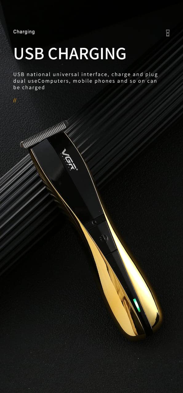 Professional USB Rechargeable Electric Hair Clipper V-939 - Cordless Hair Trimmer for Barbers & Stylists, Zero Gap Cutting for Precision Haircuts & Beard Trimming - Perfect for Salon, Home & Travel Use