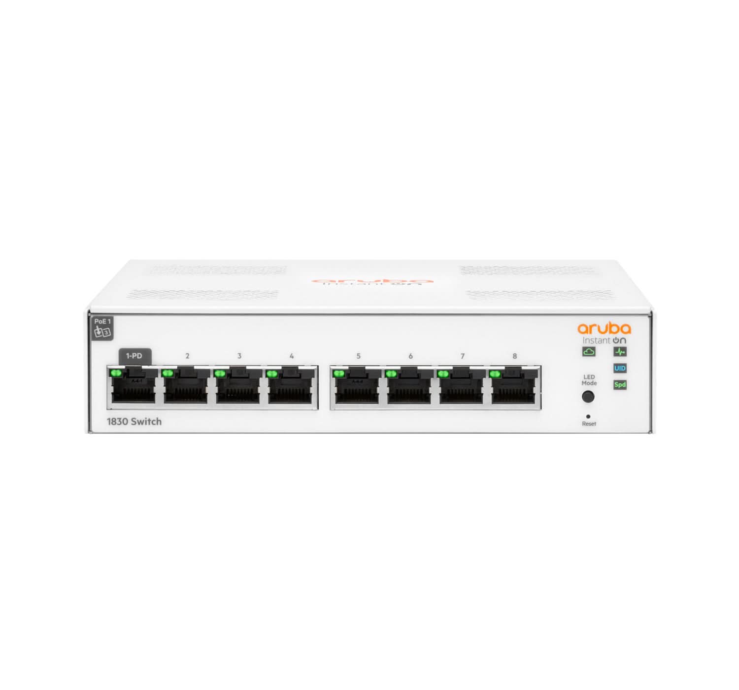 Aruba Instant On 1830 8G Managed L2 Gigabit Ethernet Switch (10/100/1000) JL810A NOB - Ideal for Small Business Networking & Office IT Infrastructure