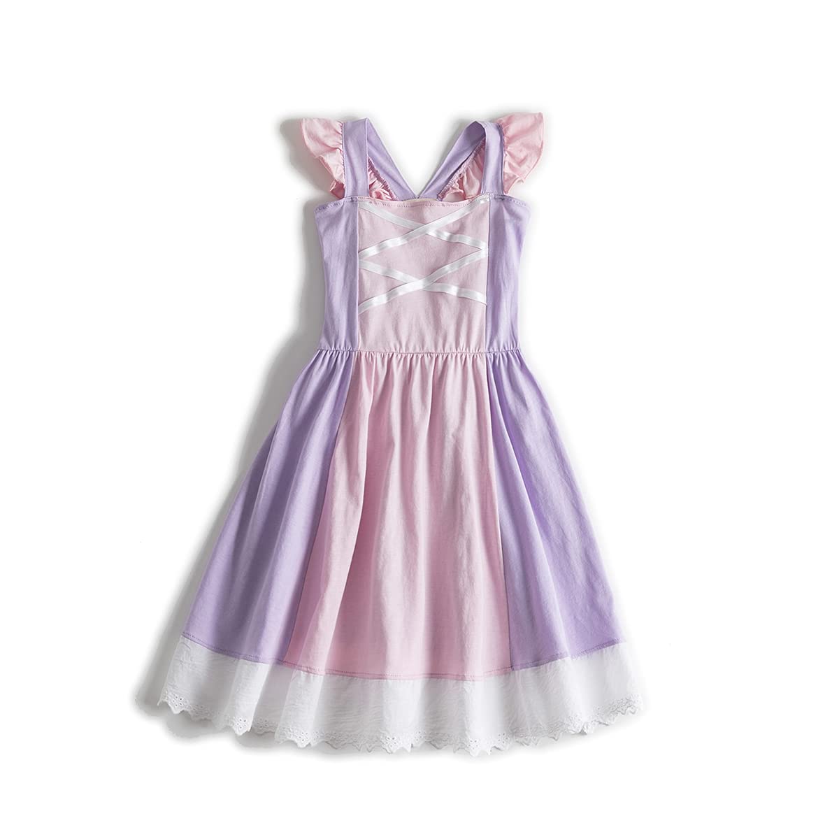 Ruikajia Girls Puff Sleeve Princess Dress - Elegant Party Gown for Birthday, Photo Shoots & Special Occasions