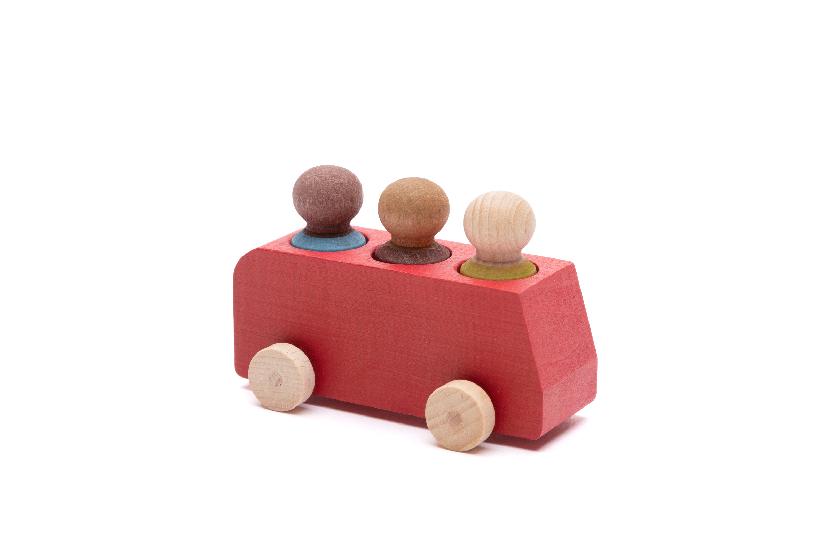 Lubulona Bus Toy with 3 Figures - Interactive Play Vehicle for Kids, Perfect for Pretend Play and Travel Adventures