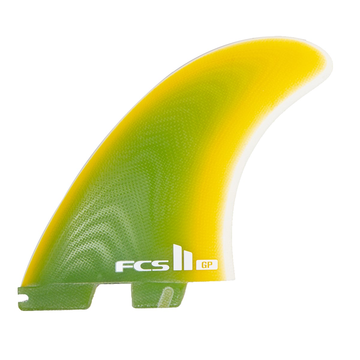 FCS II TWIN + 1 Town & Country PG X Large Yellow Fade Surfboard Fins - High Performance for All Wave Conditions - Perfect for Surfing, Bodyboarding, and Water Sports