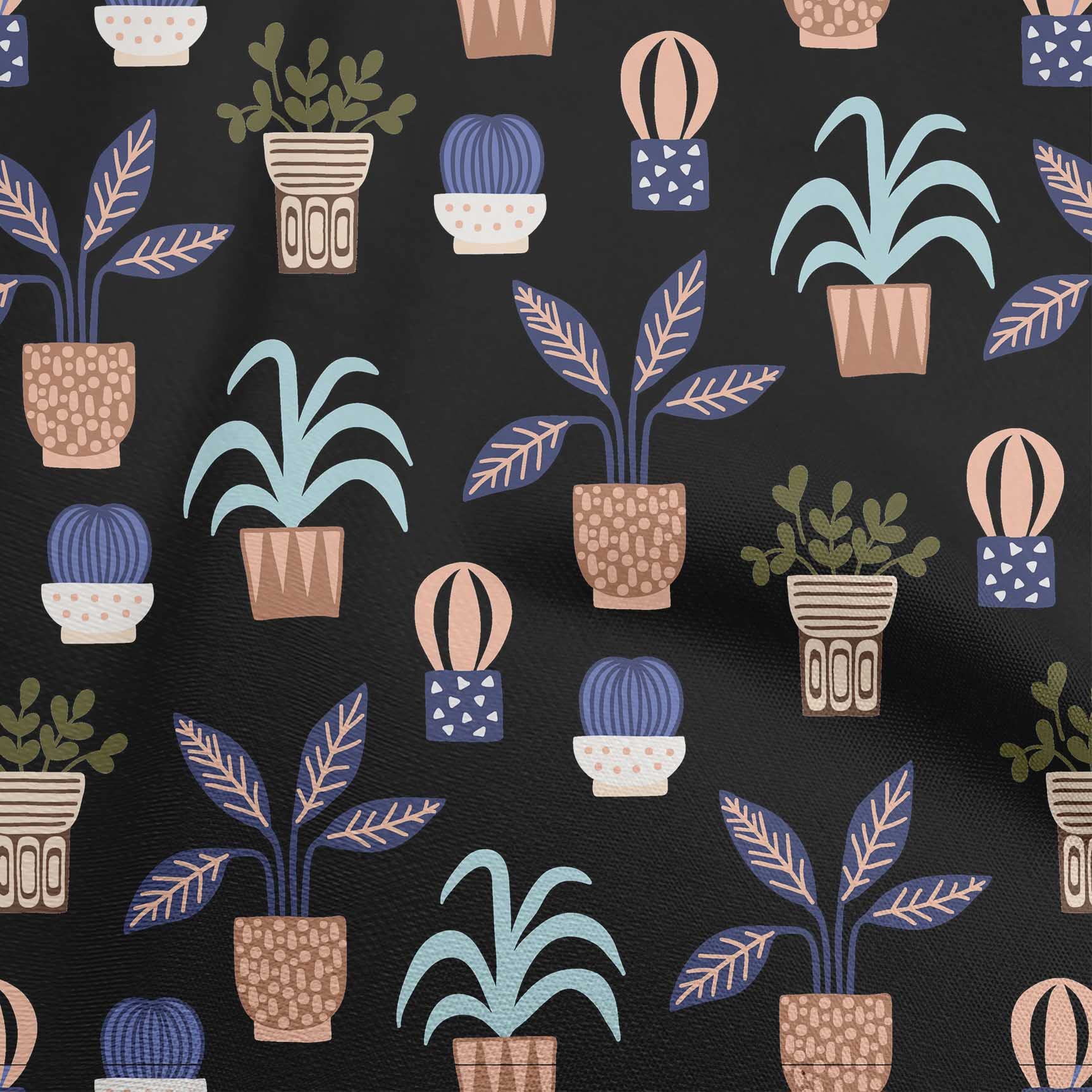 oneOone Polyester Spandex Black Floral Print Fabric - 56 Inch Wide for DIY Clothing, Home Decor & Sewing Projects | Perfect for Dresses, Curtains & Crafting Supplies