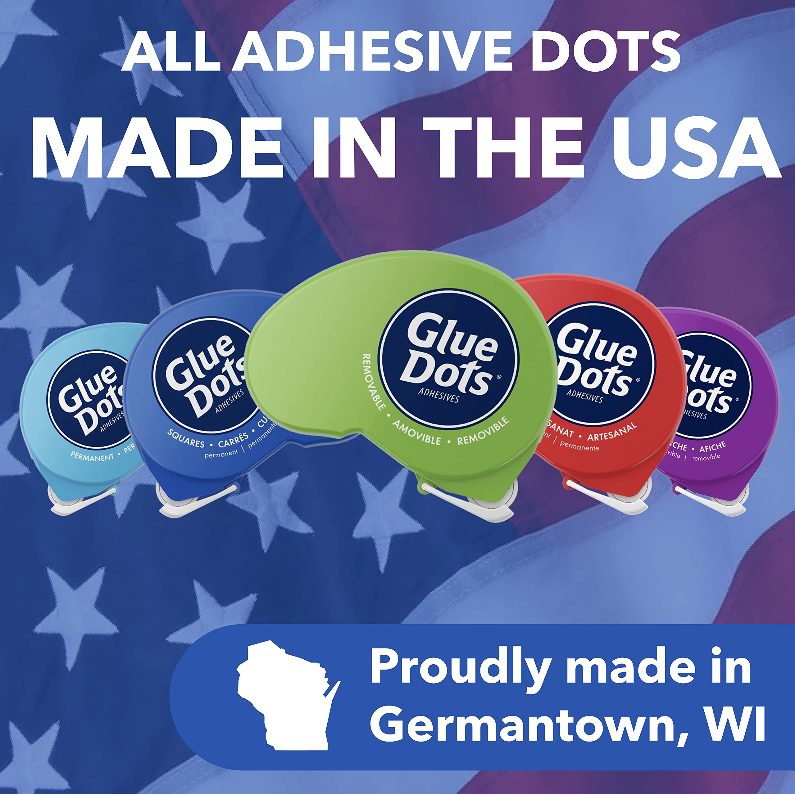 Permanent Glue Dots - Double-Sided Adhesive Dots 3/8